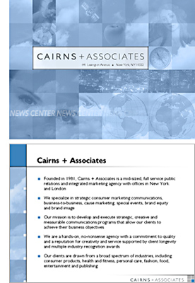 Cairns + Associates cover slide