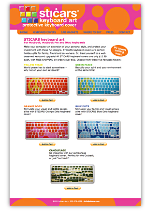 STICARS keyboard covers